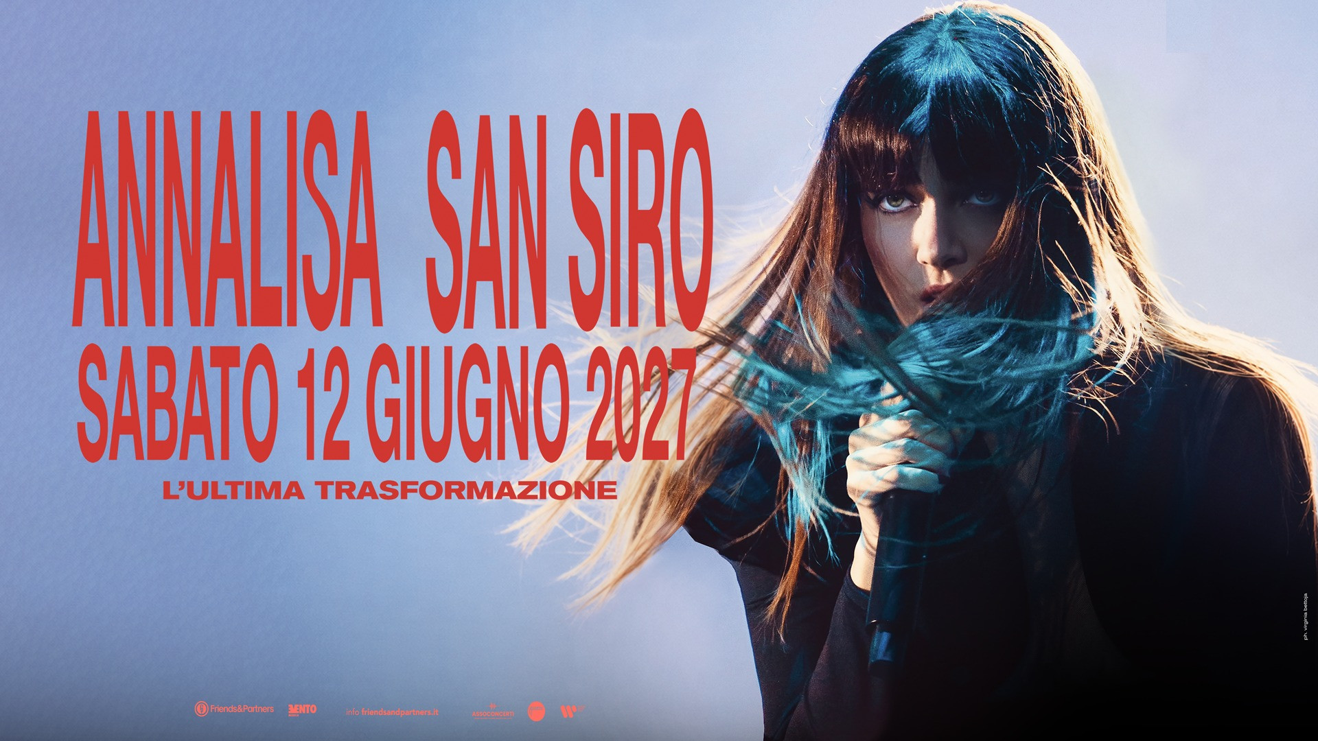 foto ANNALISA ANNUNCIA IL SUO PRIMO SHOW A SAN SIRO: 12 GIUGNO 2027