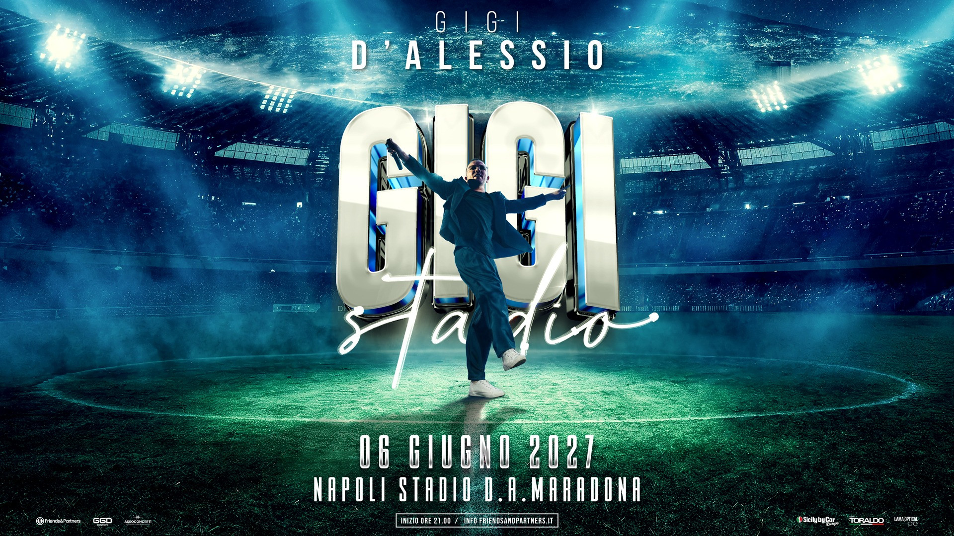 foto GIGI D'ALESSIO | DALLA REGGIA DI CASERTA ANNUNCIA IL RITORNO ALLO STADIO MARADONA DI NAPOLI