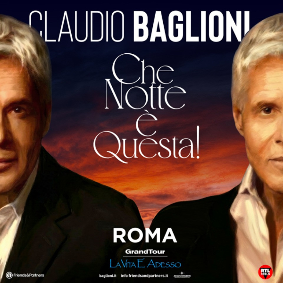 foto BAGLIONI | TUTTO ESAURITO “CHE NOTTE È QUESTA! la partenza”, ANNUNCIATO IL SECONDO CONCERTO
