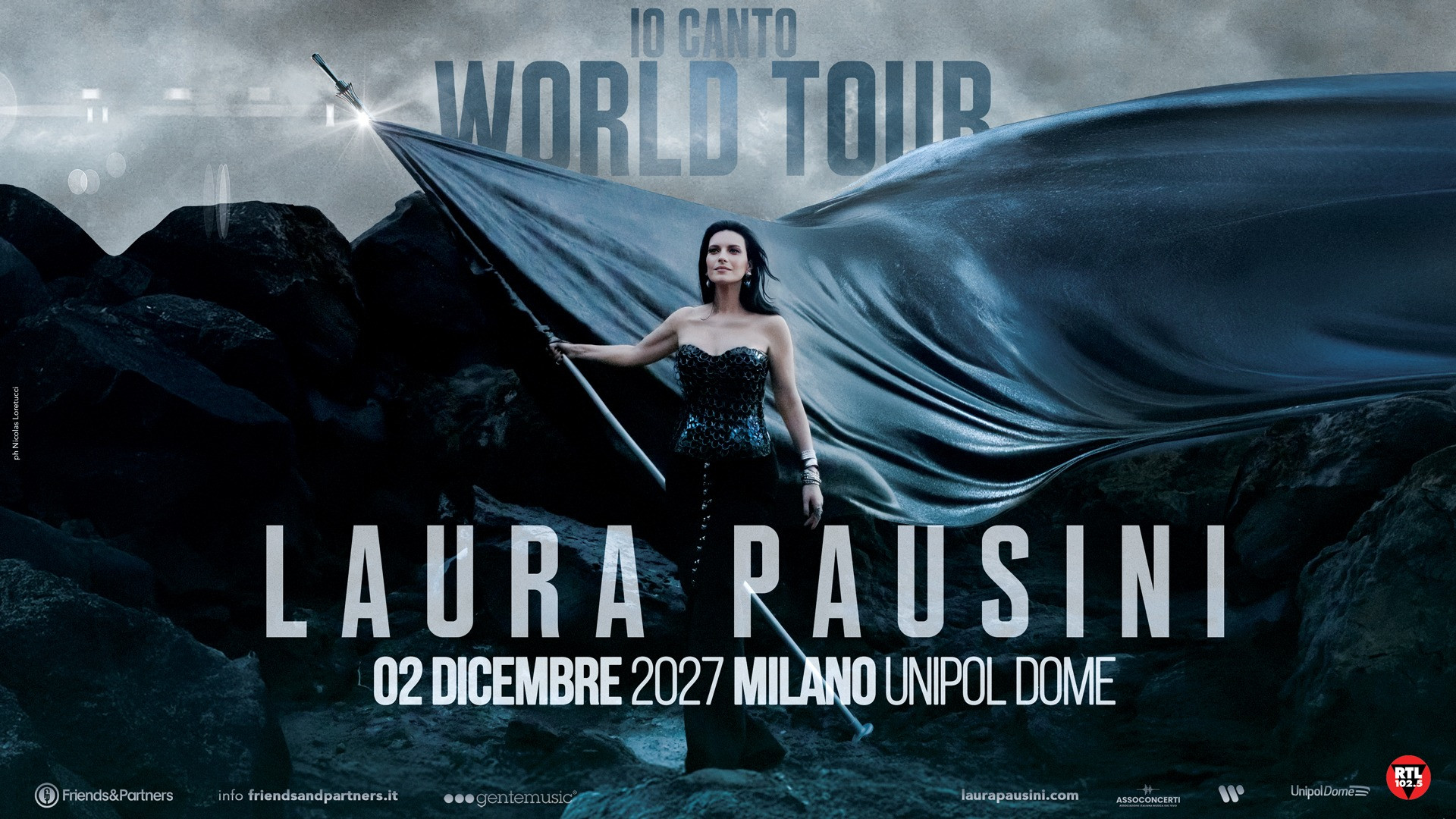 foto LAURA PAUSINI | ANNUNCIATO UN NUOVO APPUNTAMENTO LIVE ALL'UNIPOL DOME DI MILANO NEL 2027