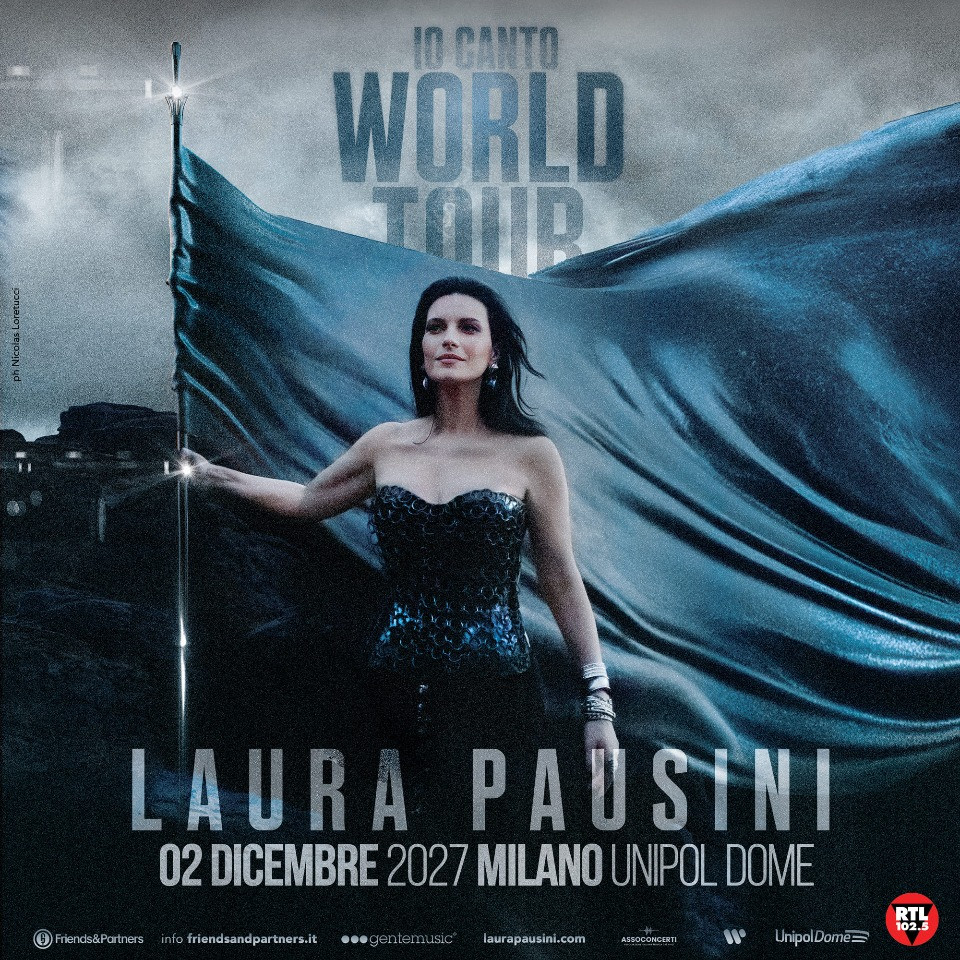 foto LAURA PAUSINI | ANNUNCIATO UN NUOVO APPUNTAMENTO LIVE ALL'UNIPOL DOME DI MILANO NEL 2027