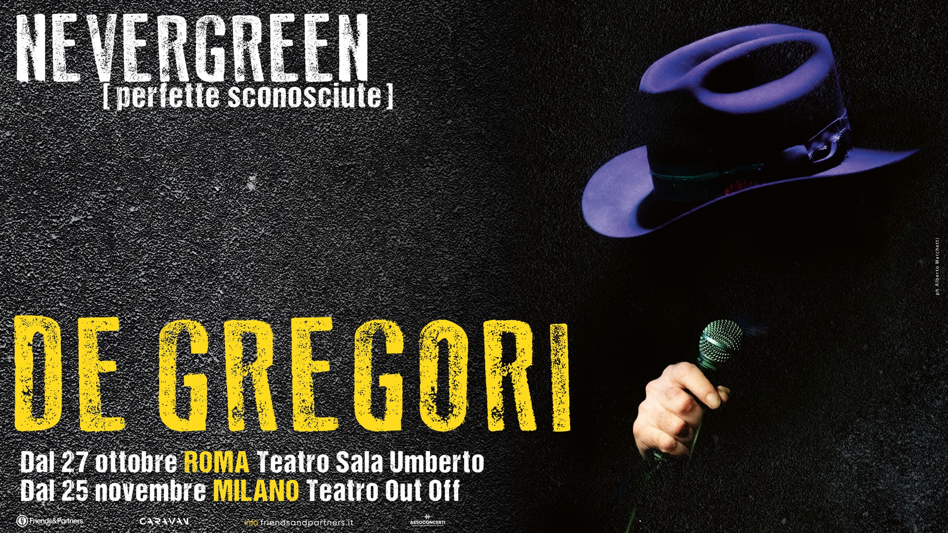 foto DE GREGORI | DOMANI ESCE L’ALBUM LIVE “NEVERGREEN (PERFETTE SCONOSCIUTE)”
